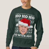 Joe Biden Ugly Christmas Sweater Go mit Joe Sweatshirt (Vorderseite)