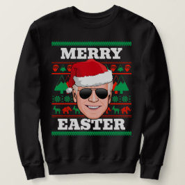 Joe Biden Ugly Christmas Sweater Merry Oaster Sweatshirt