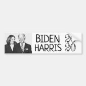Joe Biden und Kamala Black and White Pictures 2020 Autoaufkleber (Vorne)