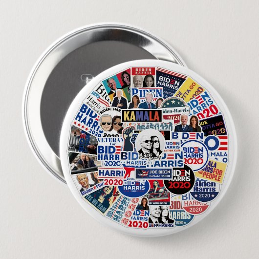 Joe Biden und Kamala Harris 2020 Button (Vorne & Hinten)