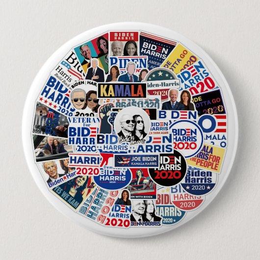 Joe Biden und Kamala Harris 2020 Button (Vorderseite)