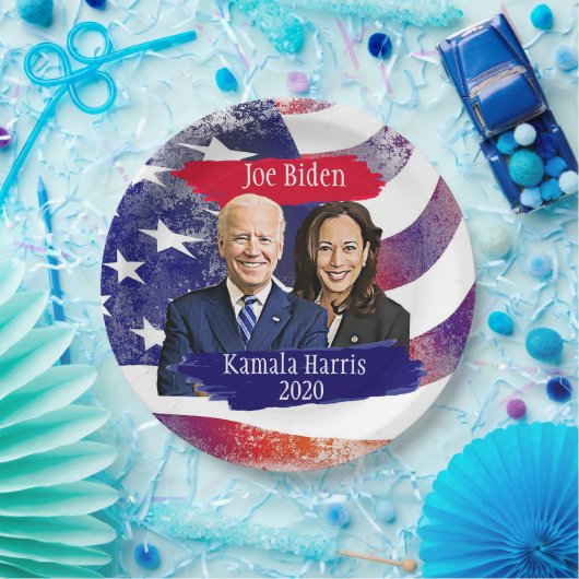 Joe Biden und Kamala Harris 2020 Party Pappteller (Party)