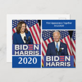 Joe Biden und Kamala Harris 2020 Postkarte (Vorne/Hinten)