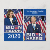Joe Biden und Kamala Harris 2020 Postkarte (Vorderseite)