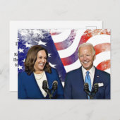Joe Biden und Kamala Harris 2020 Running Mates Postkarte (Vorne/Hinten)