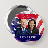 Joe Biden und Kamala Harris 2020 US-Wahl Button (Vorne & Hinten)