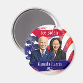 Joe Biden und Kamala Harris 2020 US-Wahl Magnet (Vorderseite/Rückseite)
