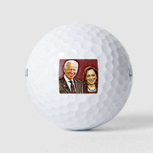 Joe Biden und Kamala Harris_ 46. Präsident_ Golfball (Vorderseite)