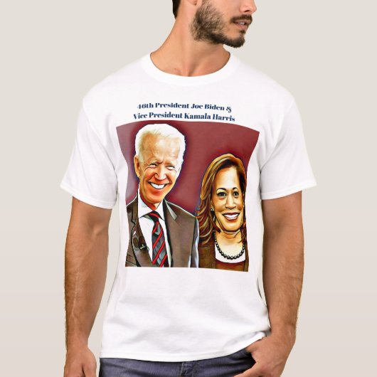 Joe Biden und Kamala Harris_ 46. Präsident_ T-Shirt (Vorderseite)