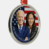 Joe Biden und Kamala Harris Keepake Souvenir 2020 Ornament Aus Metall (Rechts)