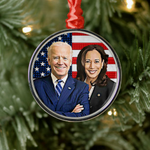 Joe Biden und Kamala Harris Keepake Souvenir 2020 Ornament Aus Metall