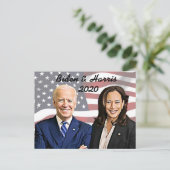 Joe Biden und Kamala Harris Memorabilia Keepake Postkarte (Stehend Vorderseite)