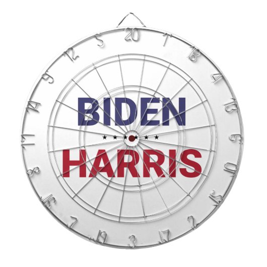 Joe Biden und Kamala Harris (Wahl 2020 in den USA) Dartscheibe (vorne)