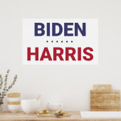 Joe Biden und Kamala Harris (Wahl 2020 in den USA) Poster (Küche)