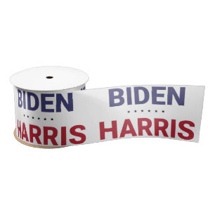 Joe Biden und Kamala Harris (Wahl 2020 in den USA) Satinband