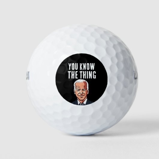 JOE BIDEN VERWECHSELTE DIE GOLFBALLS. GOLFBALL (Vorderseite)