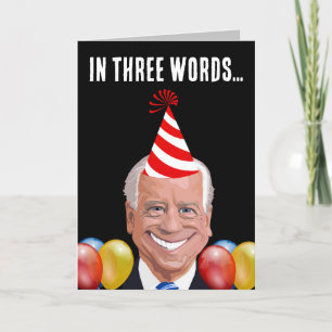 JOE BIDEN VERWEHRTE BIRTHDAY FUNNY CARDS FEIERTAGSKARTE