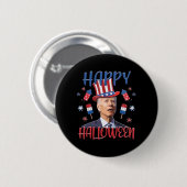 Joe Biden verwirrte den fröhlichen 4. Halloween 4. Button (Vorne & Hinten)