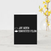 Joe Biden Vs Convicted Felon - Ballot Paper Karte (Gelbe Blume)