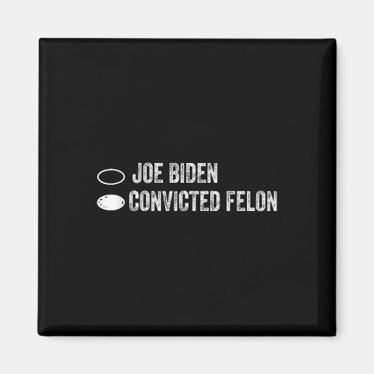 Joe Biden Vs Convicted Felon - Ballot Paper Magnet (Vorne)