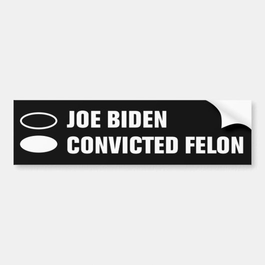 Joe Biden Vs Wahlvotum für Felon Ballot Autoaufkleber (Vorne)
