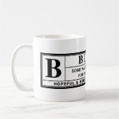 Joe-Biden-Warnlabel Kaffeetasse (Links)