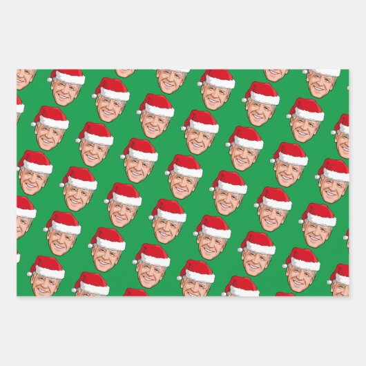 Joe Biden Weihnachten Geschenkpapier Set (Vorderseite 2)