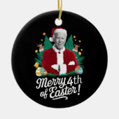 Joe Biden Weihnachten Weihnachten Weihnachten 4. O Keramik Ornament (Vorne)