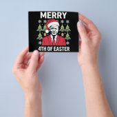 Joe Biden Weihnachtsfeier Weihnachtsmannmütze Merr Flyer (Gruppe)