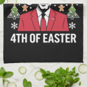 Joe Biden Weihnachtsfeier Weihnachtsmannmütze Merr Geschirrtuch (Gefaltet)