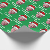 Joe Biden Weihnachtsmannmütze C'mon Man Green Chri Geschenkpapier (Ecke)