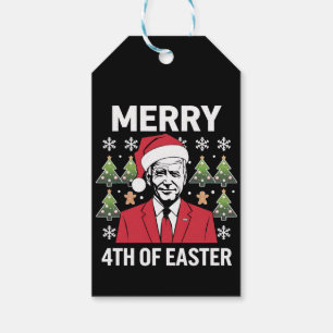 Joe Biden Weihnachtsmütze Frohe 4. Ostern  Geschenkanhänger
