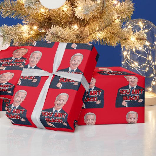 JOE BIDEN Weihnachtsverpackung Papier NICHT SCHWAR Geschenkpapier (Feiertage)