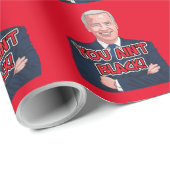 JOE BIDEN Weihnachtsverpackung Papier NICHT SCHWAR Geschenkpapier (Rolleneckpunkt)