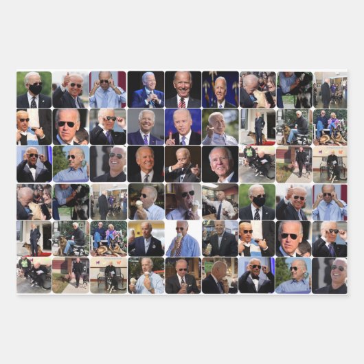 Joe Biden Wrapping Paper Geschenkpapier Set (Vorderseite 3)