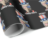 Joe Biden Xmas frohe Weihnachten Funny 4. Juli Geschenkpapier (Rolleneckpunkt)