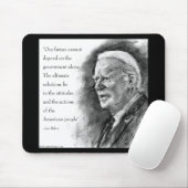 Joe Biden & Zitat Mousepad (Mit Mouse)