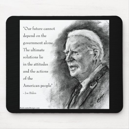 Joe Biden & Zitat Mousepad (Vorne)