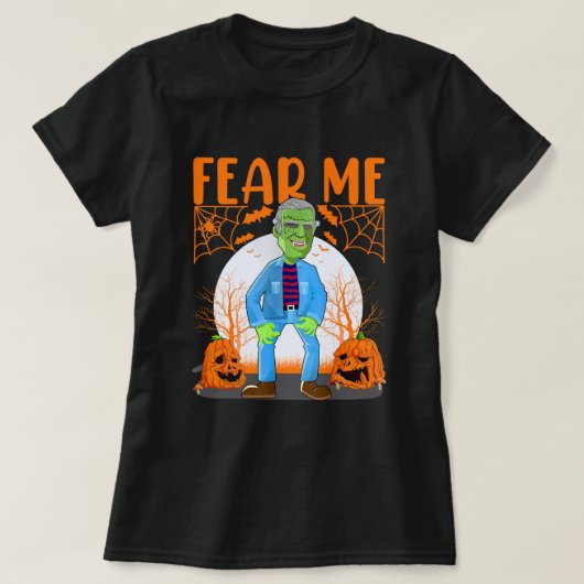 Joe Biden Zombie Fear Me Funny Halloween Anti Joe T-Shirt (Design vorne)