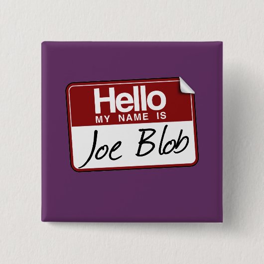 JOE BLOB BUTTON (Vorderseite)