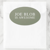 JOE BLOB IST PHANTASTISCH OVALER AUFKLEBER (Tasche)