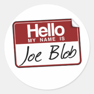 JOE BLOB RUNDER AUFKLEBER