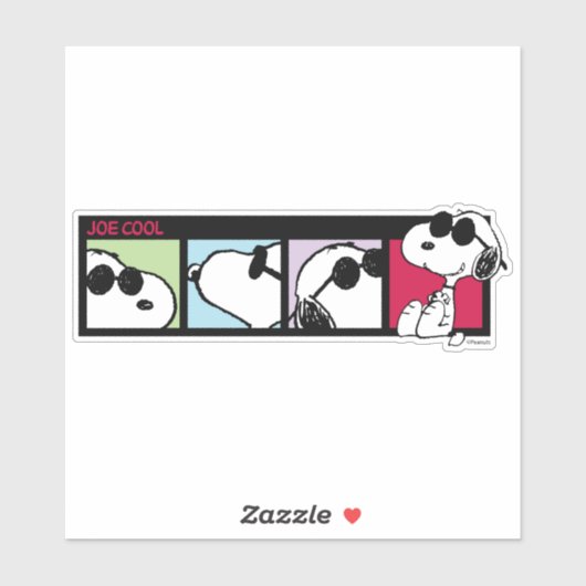 Joe Cool Foto Reel Aufkleber (Blatt)