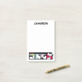 Joe Cool Foto Reel Post-it Klebezettel (Auf Schreibtisch)