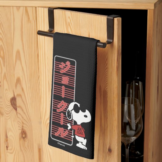 Joe Cool Japanese Neon Lights Geschirrtuch (Drittel gefaltet)