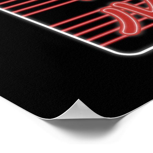 Joe Cool Japanese Neon Lights Poster (Ecke)