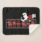 Joe Cool Japanese Neon Lights Sherpadecke (Vorderseite (Horizontal))