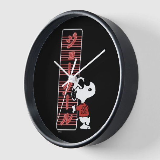 Joe Cool Japanese Neon Lights Uhr (Winkel)