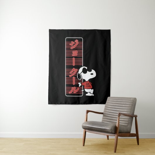 Joe Cool Japanese Neon Lights Wandteppich (Beispiel)