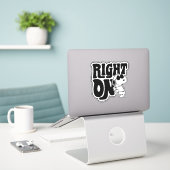 Joe Cool - Richtig Aufkleber (Laptop auf Schreibtisch)